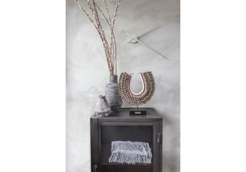 Dizajnové nástenné hodiny 2269zi Nextime Hands Silver 85cm