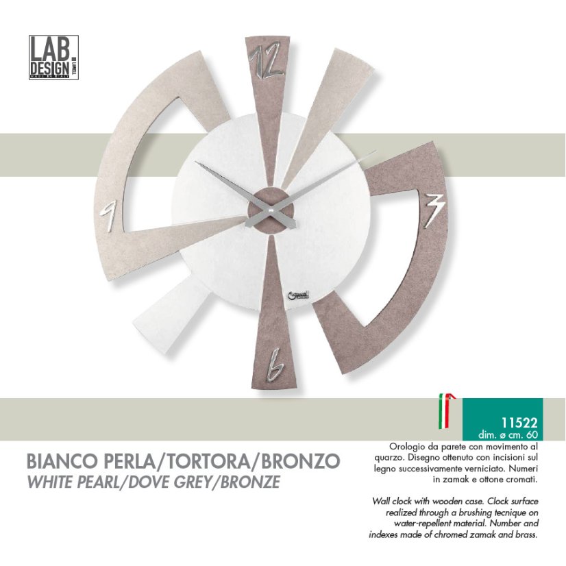 Designové nástěnné hodiny 11522 Lowell 60cm