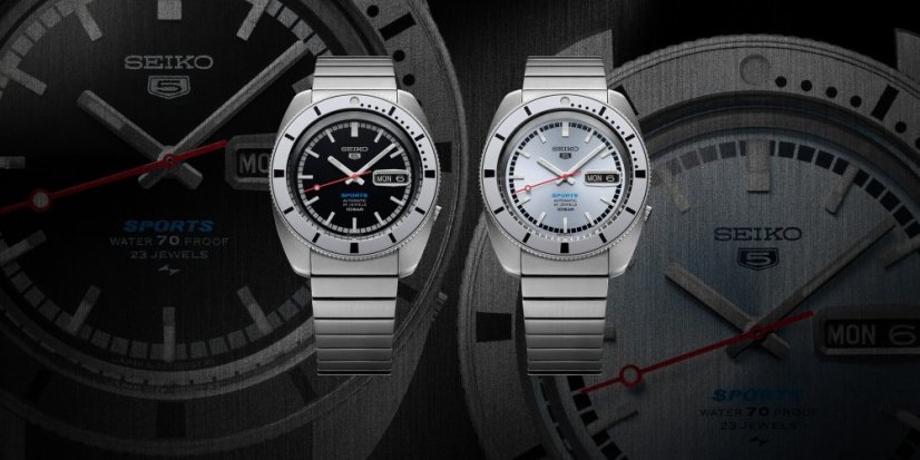 Seiko SRPL03K1 Seiko 5 Sports ‘Ash blue’ 1968 Recreation Limited Edition