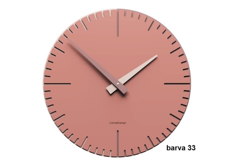 Dizajnové hodiny 10-025 CalleaDesign Exacto 36cm (viac farebných verzií) Farba čierna klasik-5 - RAL9017