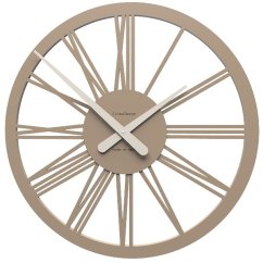 Dizajnové hodiny 10-114 CalleaDesign 45cm (viac farieb) Farba caffe latte-14 - RAL1019