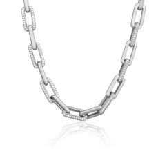 Stříbrný náhrdelník JVD SVLN0584SJ4BI45