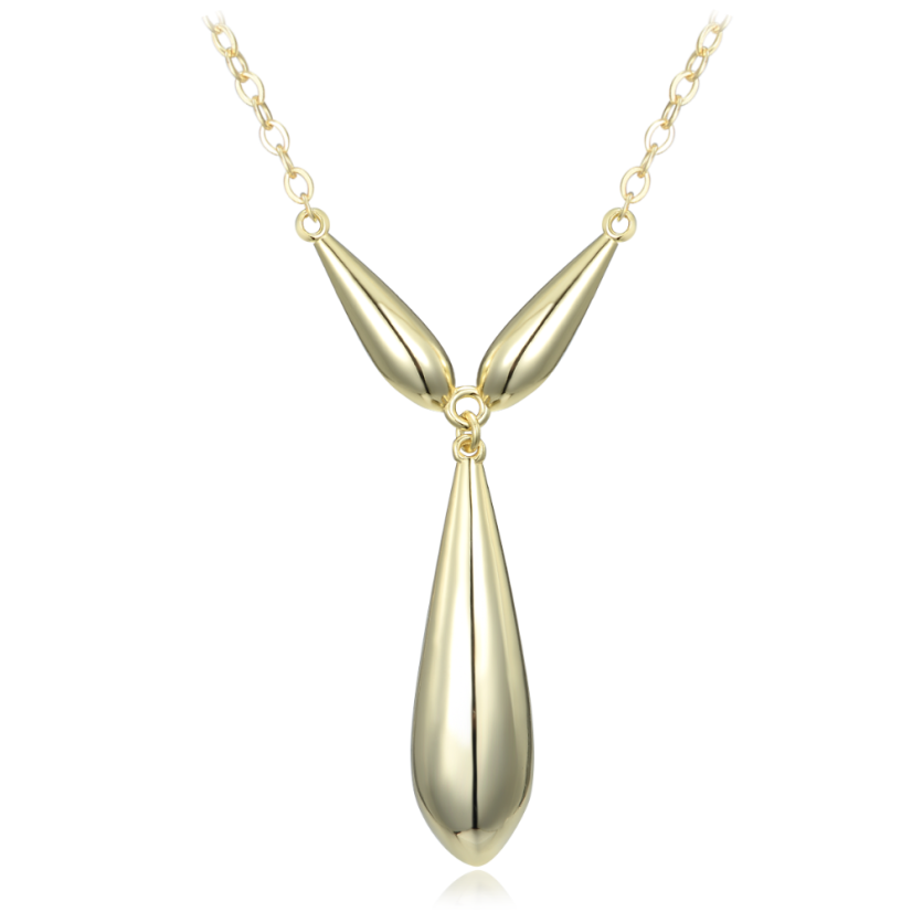 MINET Pozlátený strieborný náhrdelník