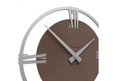 Dizajnové hodiny 10-031n natur CalleaDesign Sirio 38cm (viac dekorov dyhy) Dyha wenge - 89