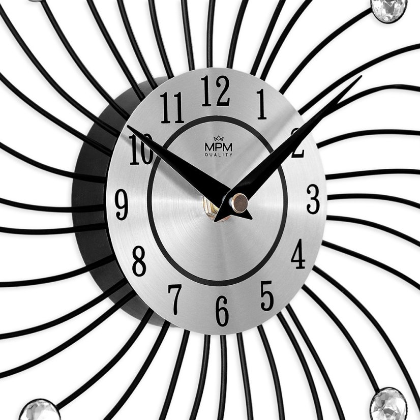 Designové paprskové nástěnné hodiny s tichým chodem MPM Sophia - E04.4495.70