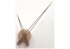 Dizajnové nástenné hodiny Future Time FT9650CM Hands champagne 60cm