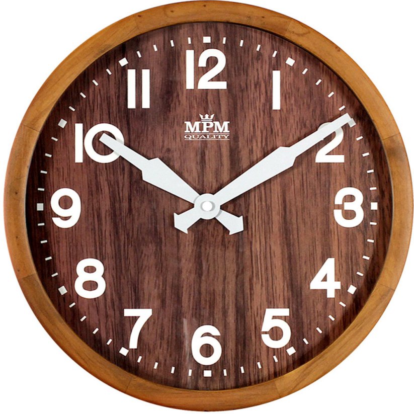 Dřevěné hodiny MPM E07.3661.5052