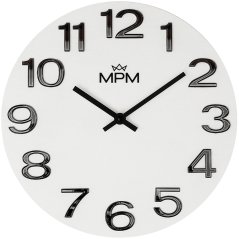 Nástenné hodiny s tichým chodom MPM Timber Simplicity - C - E07M.4222.0090