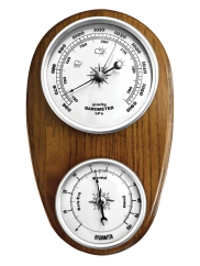 Nástenný drevený barometer s vlhkomerom JVD BA231/11
