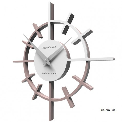 Dizajnové hodiny 10-018 CalleaDesign Crosshair 29cm (viac farebných verzií) Farba caffe latte-14 - RAL1019