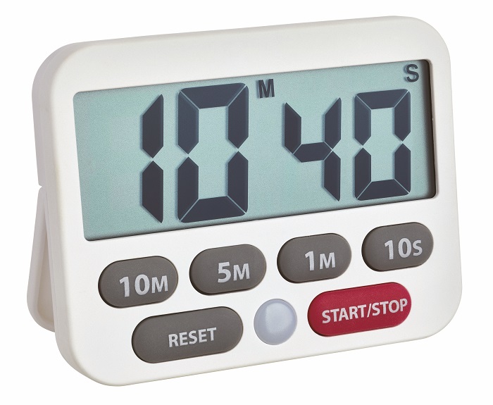 Digitálny časovač a stopky 38.2038.02 - biela