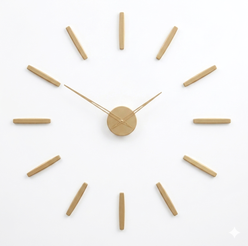 Dizajnové hodiny 10-330-60 gold CalleaDesign 90cm