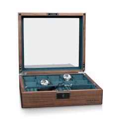 Kazeta na hodinky HEISSE & SÖHNE 70019-182 HS Borneaux 10+ Walnuss