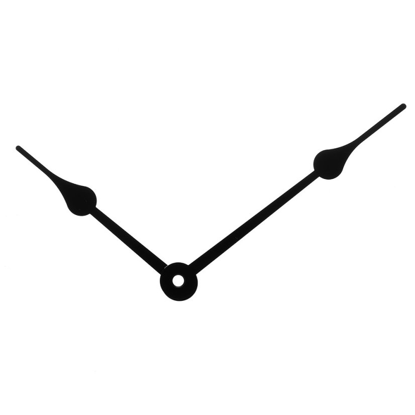 Kovové hodinové ručičky B12 (95 mm, 70 mm) - černé - Ručičky hodinové B12 pár