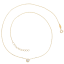 MINET Zlatý náhrdelník s bielym zirkónom Au 585/1000 1,75 g