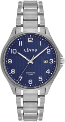 LAVVU Titanové hodinky so zafírovým sklom TITANIUM LILLEHAMMER Blue