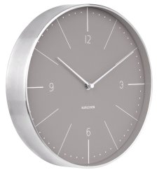 Dizajnové nástenné hodiny 5682GY Karlsson 28cm