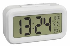 TFA 60.2018.02 - Digitální budík s možností podsvícení  LUMIO - barva bílá