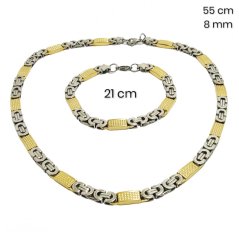 Ocelový náhrdelník+náramek 23735400