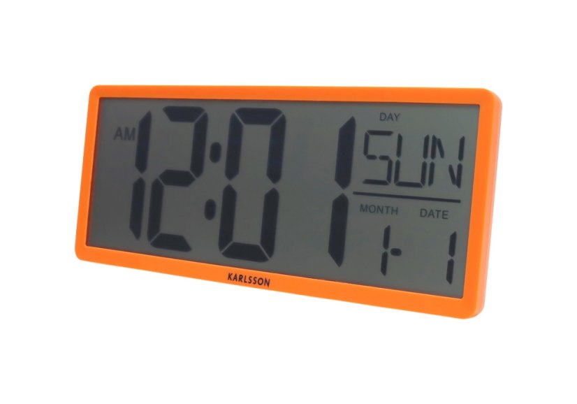 Digitální LCD hodiny 6020OR Karlsson 35cm