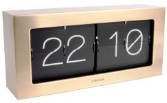 Dizajnové nástenné/stolové preklápacie hodiny 5642GD Karlsson 37cm