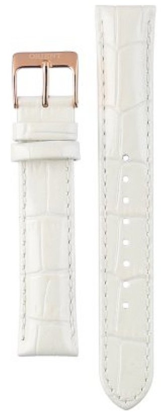 Kožený řemínek Orient UL028011P0 18mm (pro model RA-AK00), bílý Kožený řemínek Orient UL028011P0 18mm (pro model RA-AK00), bílý