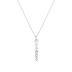 Stříbrný náhrdelník JVD SVLN0491X61BI45