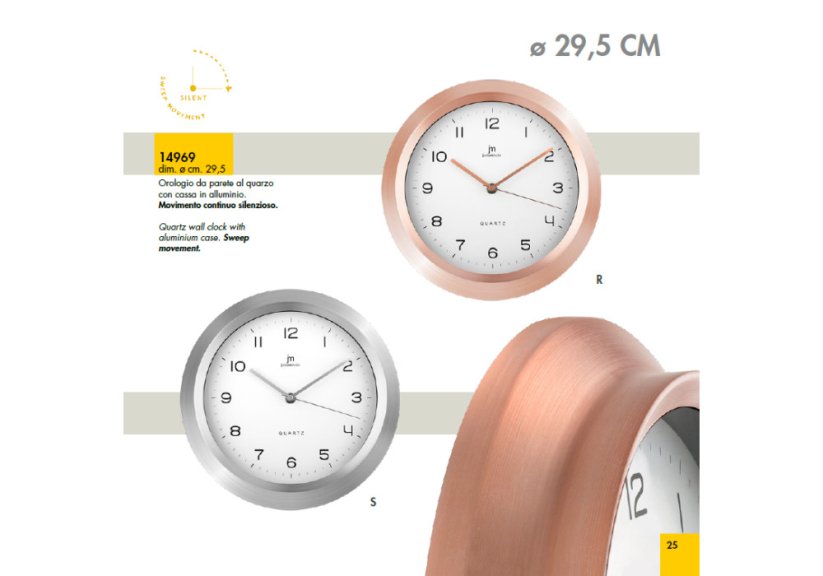 Dizajnové nástenné hodiny 14969S Lowell 29,5cm
