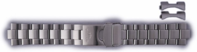 Stříbrný ocelový náramek Orient UM025113J0, překlápěcí spona (pro model RA-AA00)