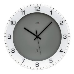 Designové nástěnné hodiny 5595 AMS řízené rádiovým signálem 38cm