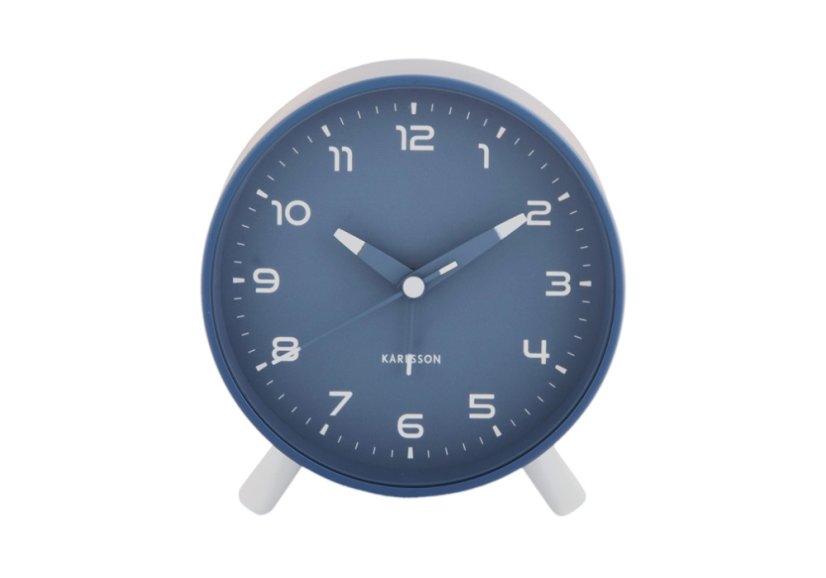 Designový budík 6029BL Karlsson 12cm