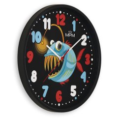 Detské nástenné hodiny s tichým chodom MPM ryba - E01M.4269.90