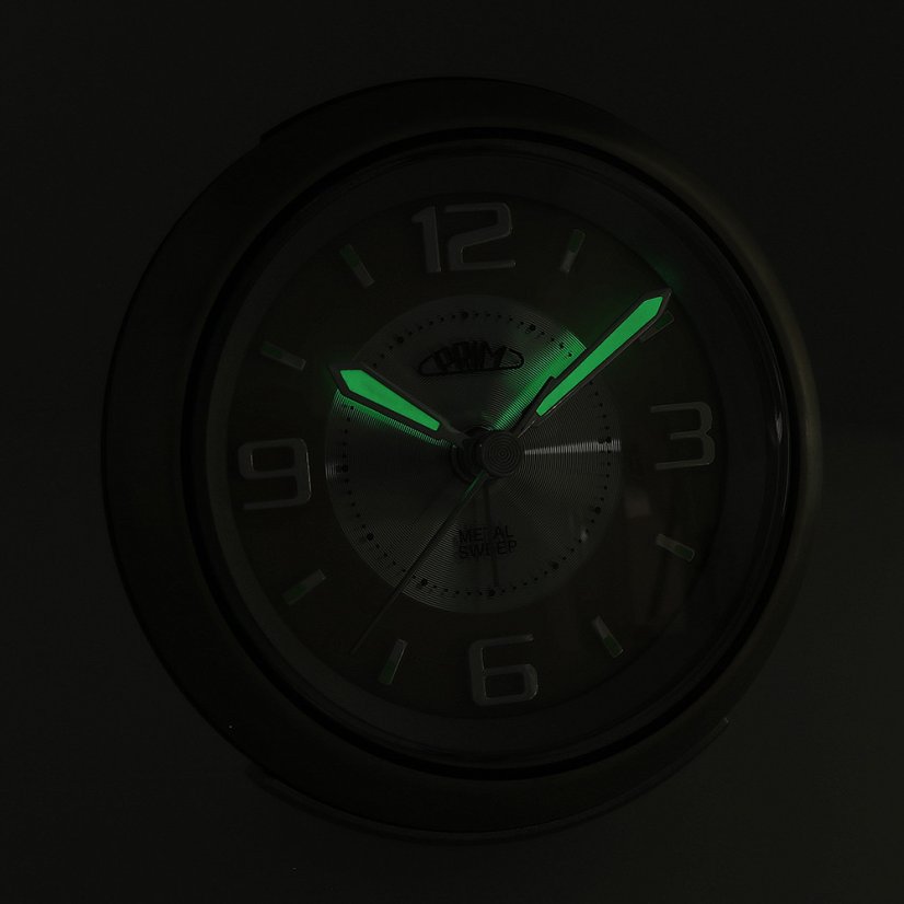 Ručičkový budík s tichým chodom PRIM Retro Alarm - Pink - C01P.3815.7023