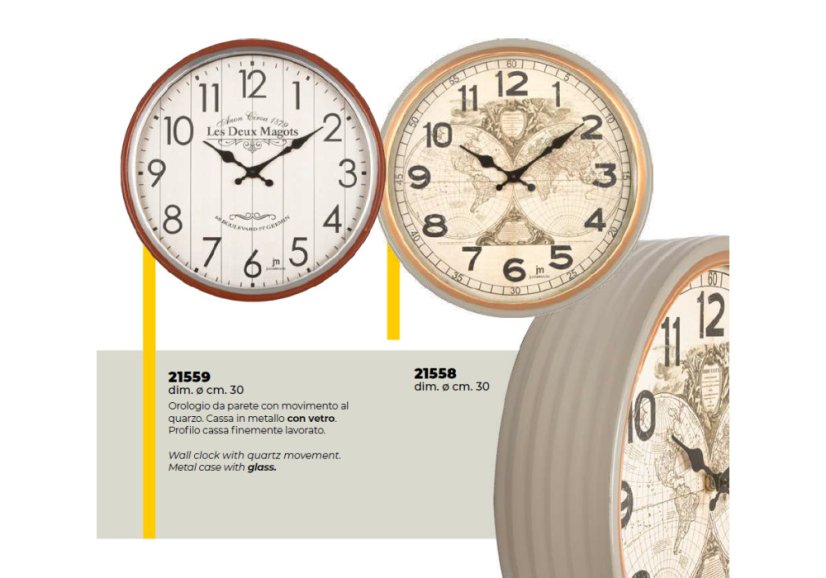 Designové nástěnné hodiny 21559 Lowell 30cm