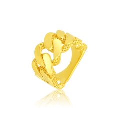 Pozlátený strieborný prsteň JVD SVLR0935S75GO54