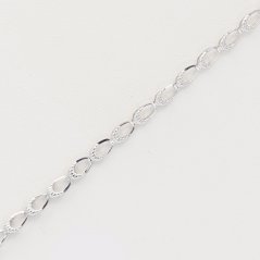 Zlatý náramek z bílého zlata BB290W, vel. 18, 1.75 g (585/1000)
