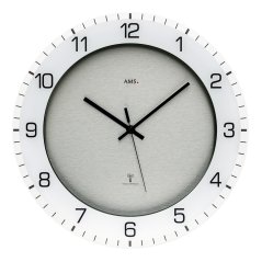 Designové nástěnné hodiny 5594 AMS řízené rádiovým signálem 38cm