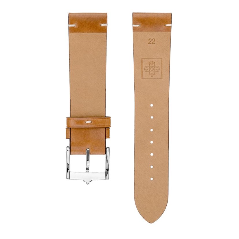 Kožený remienok na hodinky PRIM RB.15901 (22 mm) - svetlo hnedý - RB.15901.2220.5100.L1