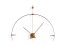 Dizajnové nástenné hodiny Nomon Bilbao Brass Small 92cm