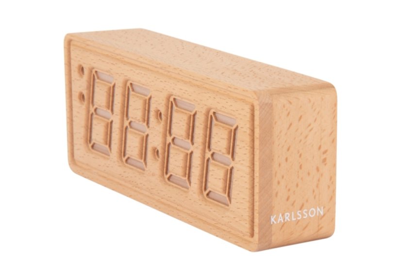 Designový LED budík - hodiny 6024WD Karlsson 20cm