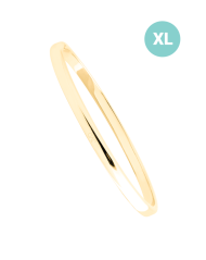 Pozlátený oceľový pevný náramok JVD JGB5GXL