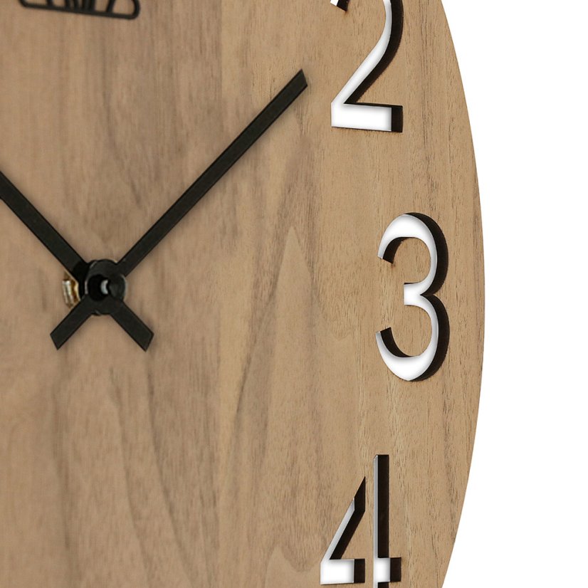Nástenné hodiny s tichým chodom PRIM Authentic Veneer - C - E07P.4242.54