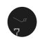 Dizajnové nástenné hodiny Diamantini a Domeniconi Seven 40cm D&D farby kov čierny lak