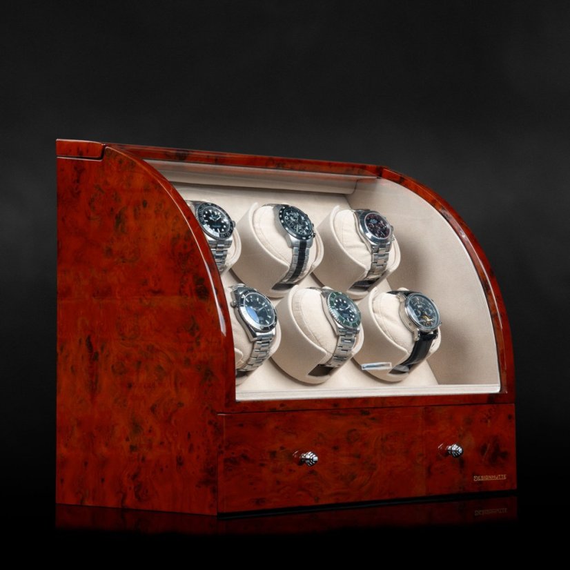 Natahovač hodinek DESIGNHÜTTE 70005-28 Basel 6 Kořenové dřevo