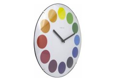 Dizajnové nástenné hodiny 3166 Nextime Dots Dome 35cm