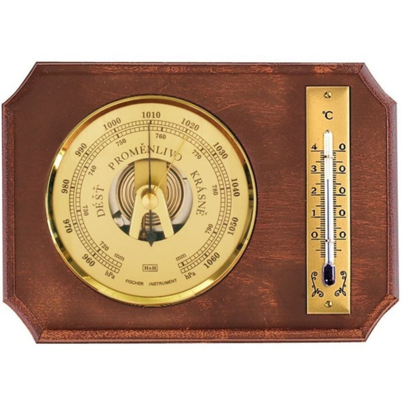 Barometer 8014 s teplomerom - zlatý - E16.4643.000646