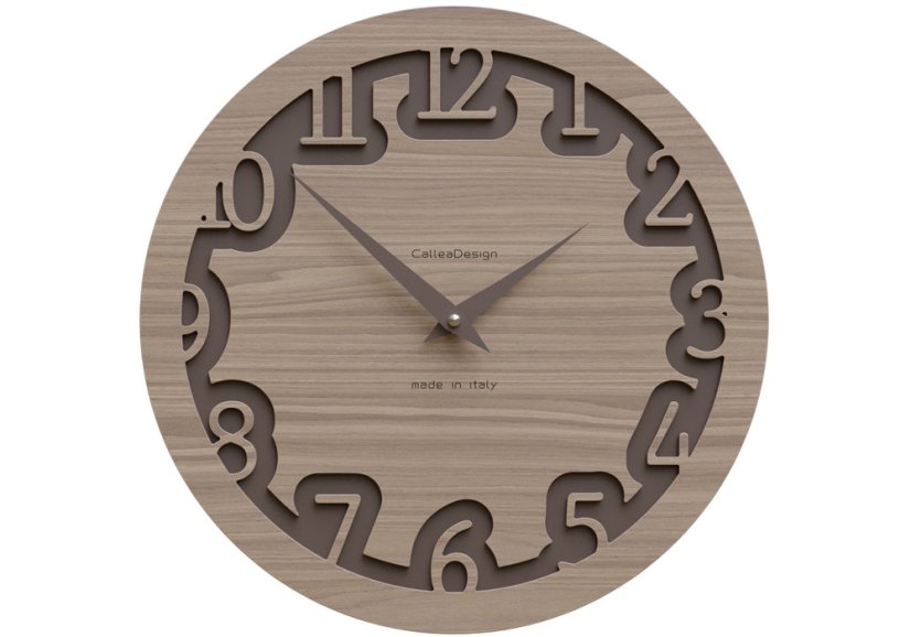 Dizajnové hodiny 10-002 CalleaDesign Labirinto 30cm (viac farebných verzií) Farba ružová lastúra (najsvetlejšia)-31 Dyha šedý koreň - 84