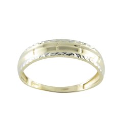Zlatý prsteň v kombinácii s bielym zlatom TS427, veľ. 57, 1.7 g (585/1000)