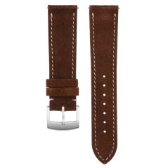 Kožený řemínek na hodinky PRIM RB.13282 (22 mm) - tmavě hnědý - RB.13282.2220.5200