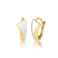 Zlaté náušnice z bieleho zlata ZE0939XJ81-8400 (585/1000) 1,84g